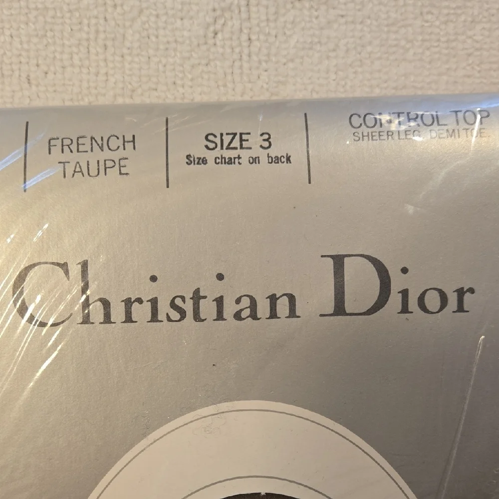 ​Christian Dior Diorella Hosiery Set (2) - French Taupe - NIB SEALED RARE Vtg